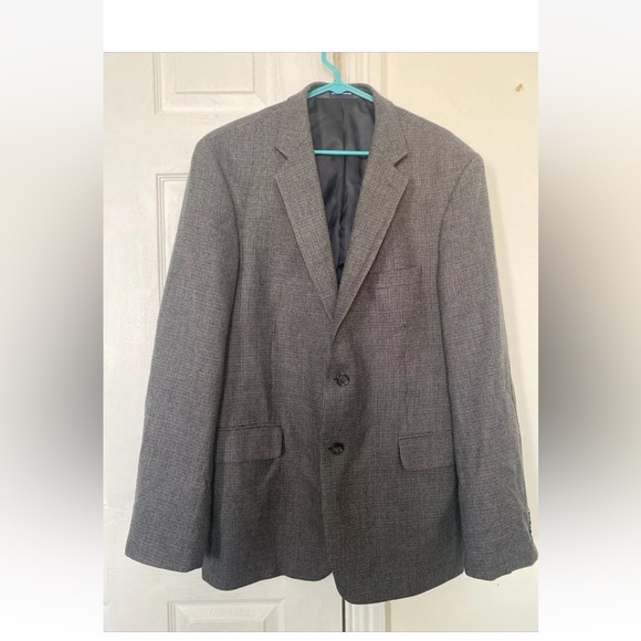 Stafford Essentials Sport Coat Suit Jacket Blazer Men's 44L Classic Fit Wool - Picture 1 of 10